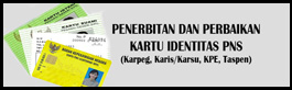 Daftar Perbaikan Kartu Pegawai Elektronik (KPE) Yang Sudah Jadi