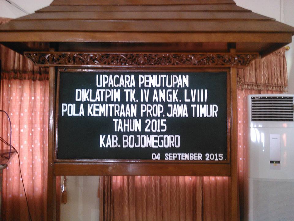 Penutupan Diklat Pim Tingkat IV Angkatan LVIII Tahun 2015