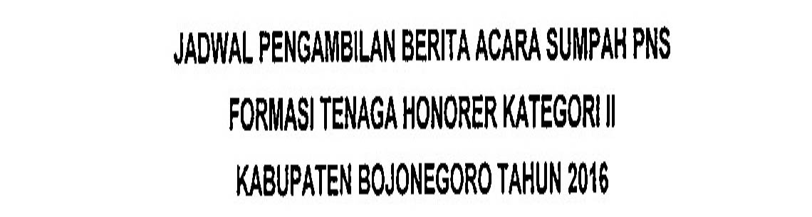 Pengambilan Berita Acara Sumpah PNS