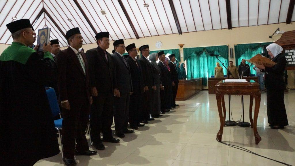 PELANTIKAN PEJABAT PIMPINAN TINGGI PRATAMA, ADMINISTRATOR, PENGAWAS DAN PEJABAT FUNGSIONAL