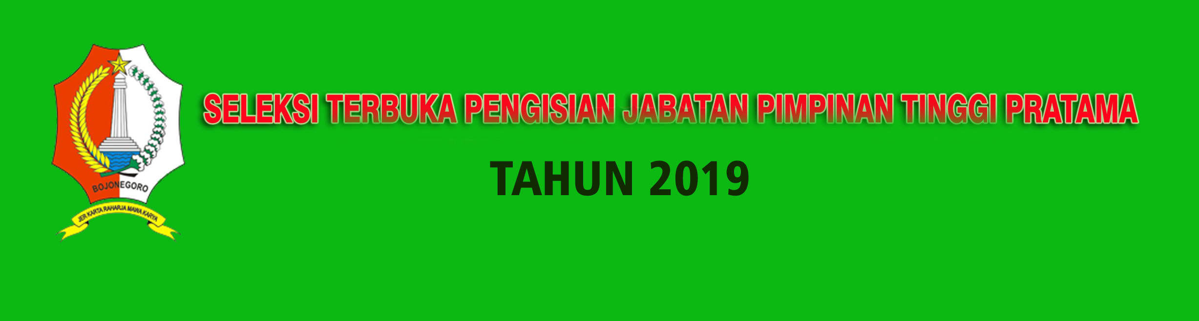 Hasil Seleksi Administrasi dan Rekam Jejak Seleksi JPT Kab. Bojonegoro