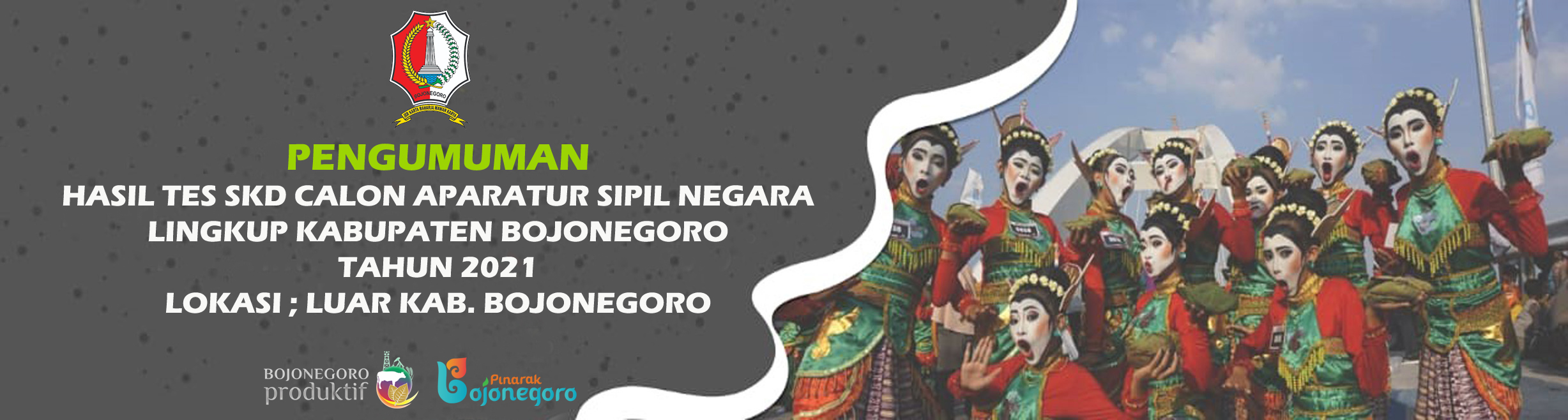NILAI HASIL TES SKD CASN 2021 TITIK LOKASI LUAR KAB. BOJONEGORO TAHUN 2021