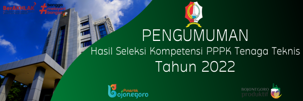 Pengumuman Hasil Seleksi Kompetensi PPPK Tenaga Teknis Tahun 2022