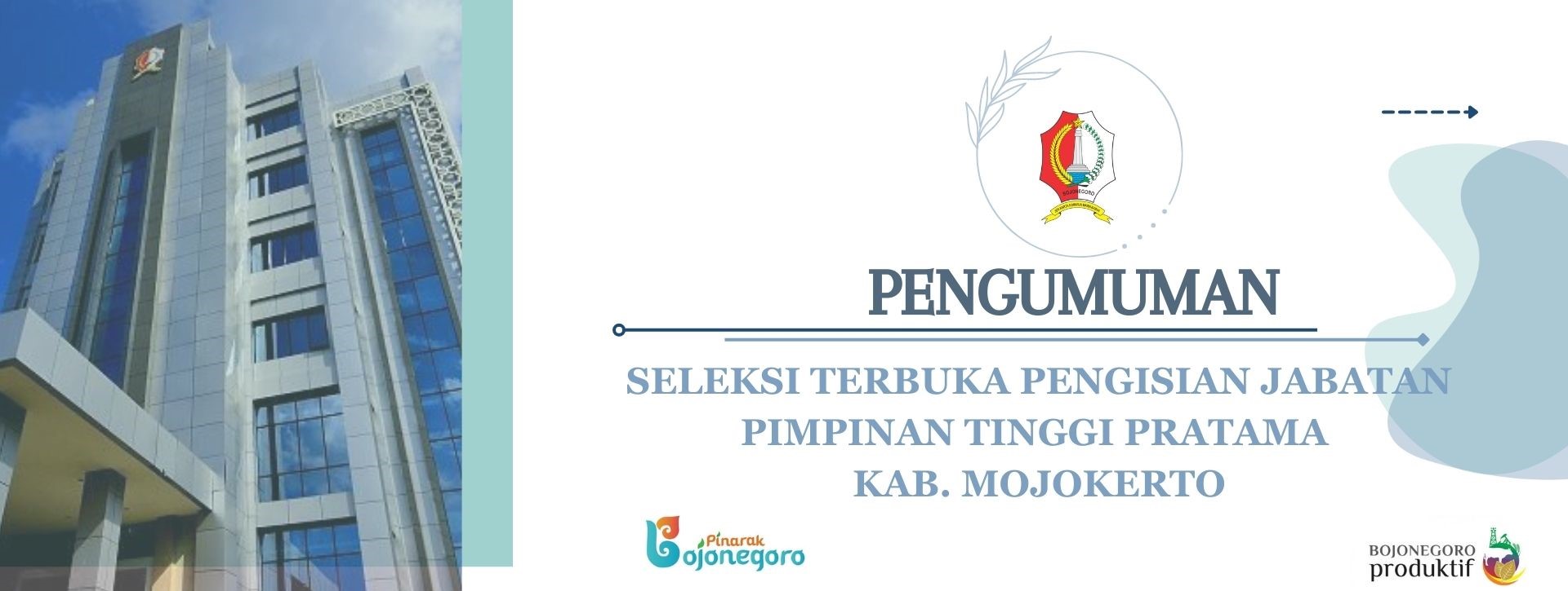 Pengumuman Seleksi Terbuka JPTP di Lingkungan Pemerintah Kabupaten Mojokerto Tahun 2023