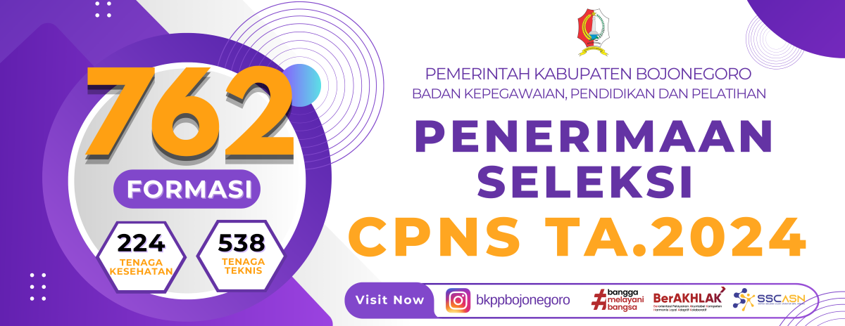 Pengumuman Penerimaan Pegawai Negeri Sipil di Lingkungan Pemerintah Kabupaten Bojonegoro Tahun 2024