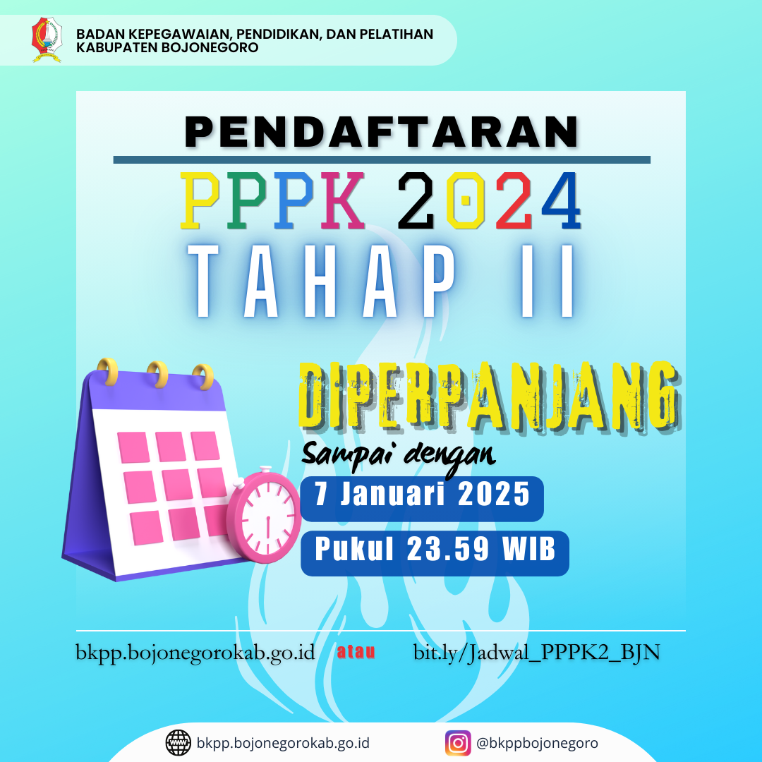 Pengumuman Penyesuaian Jadwal Seleksi PPPK Tahun 2024 Tahap II