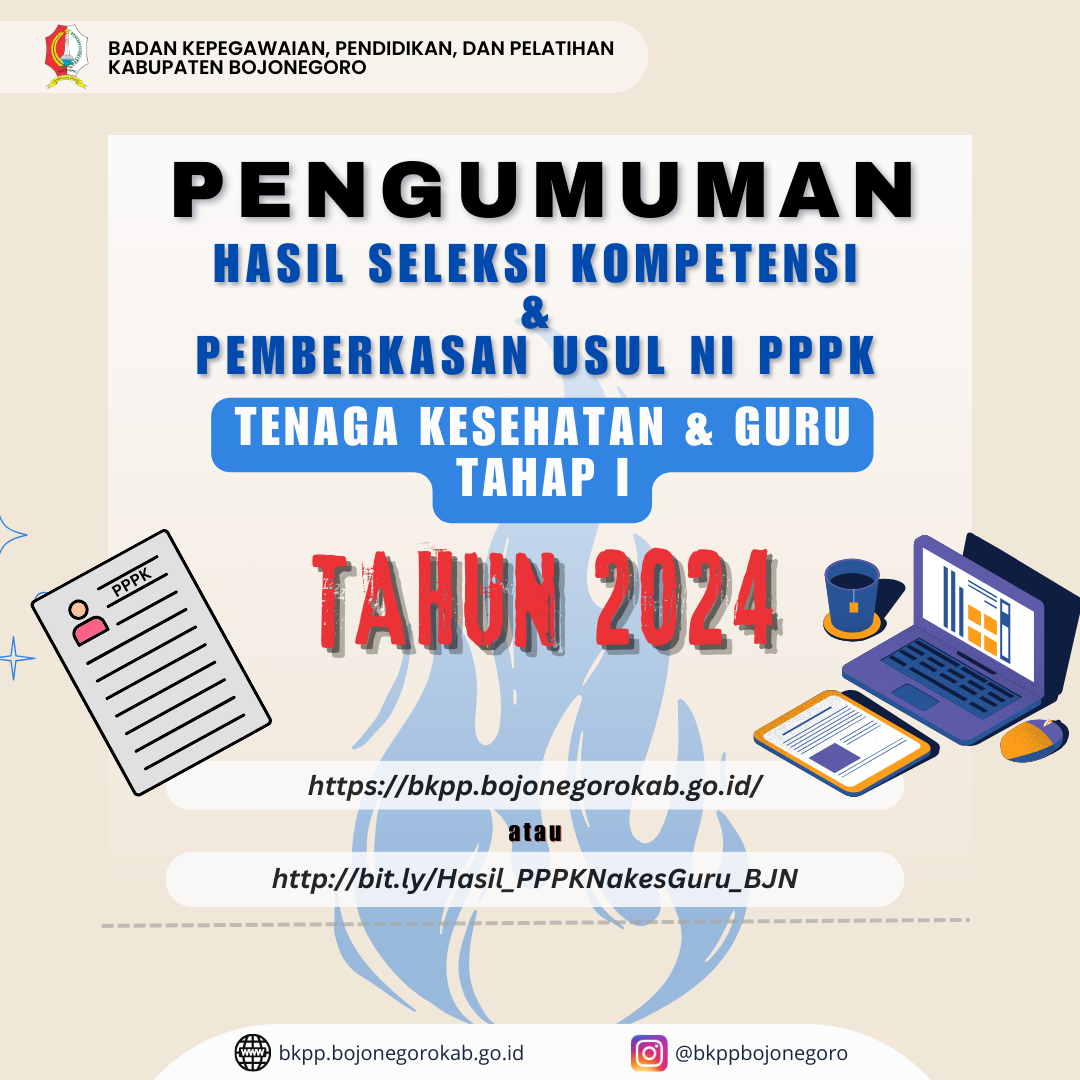 Pengumuman Hasil Seleksi Kompetensi PPPK Tenaga Kesehatan & Guru Tahap I