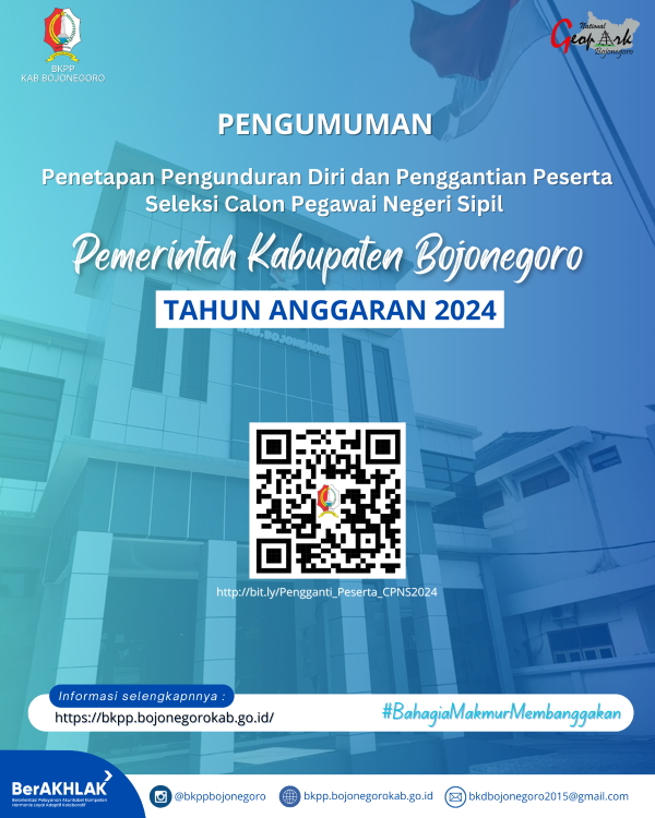 Pengumuman Penetapan Pengunduran Diri dan Penggantian Peserta CPNS 2024