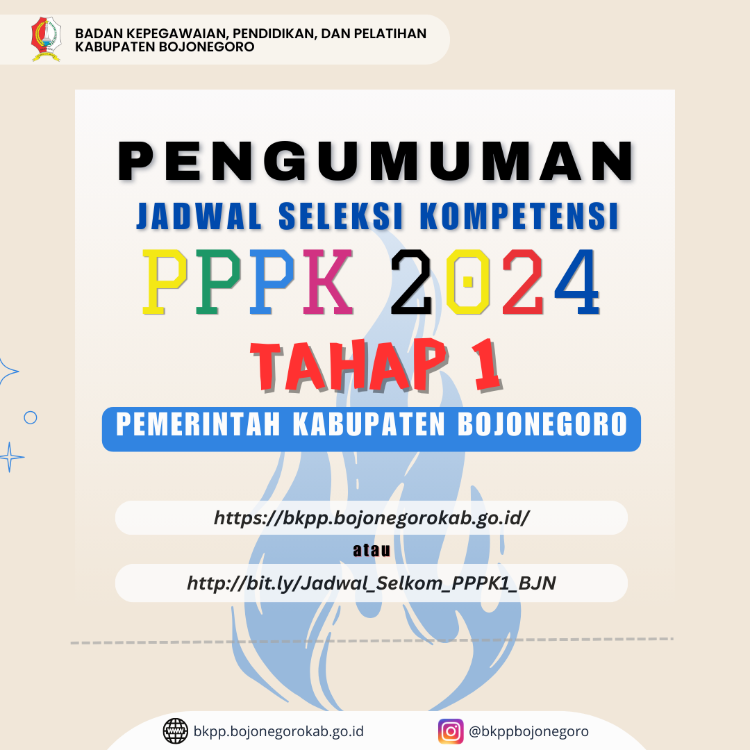 Pengumuman Jadwal Seleksi Kompetensi PPPK Tahun 2024 Tahap I